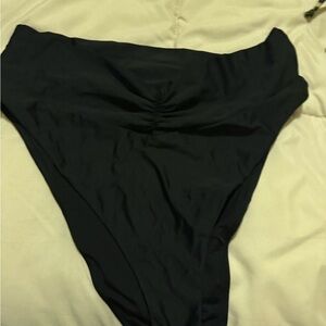 aerie Black High-Waist Bikini Bottom